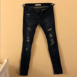 PacSun Bullhead Black Ripped Dark Skinny Jeans